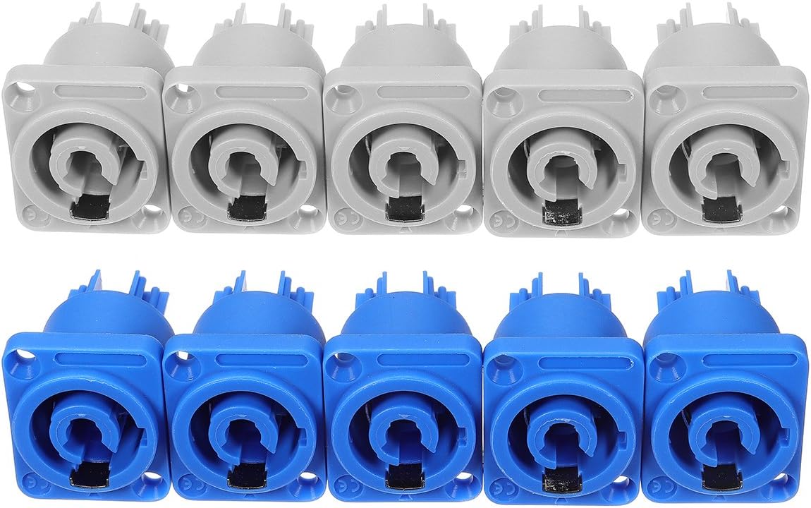 Honfitat 10 Set Neutrik Powercon Type A Nac3Fca+Nac3Mpa-1 Chassis Plug Panel Adapter - Image 4