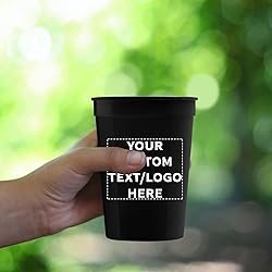 Custom Disposable Plastic Cups 12 oz. Set of