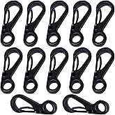 Bytiyar Mini Carabiner Clips with Metal Spring Wiregate Hook and Little Eye Hole for Keychain Backpack Clasps
