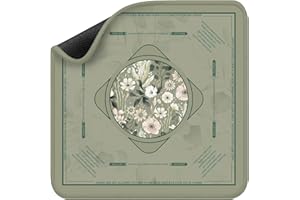 MOLOVSINY Mahjong Mat for Table - Durable Mahjong Table Cover with Unique Design, Premium Mahjong Accessories, Perfect Mahjong Gifts for Women, Game Mat for Mahjong and Board Game Enthusiasts Verdant Geometry