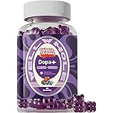 Well&Whole Dopamine Gummies - Mucuna Pruriens Supplements Gummies 500mg with L-Tyrosine 200mg & Ashwagandh, Mood & Focus Support, Berry Flavor, Non-GMO, Gluten-Free, 60cts (1)