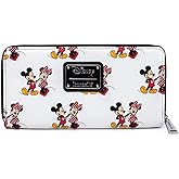 Loungefly Disney Mickey and Minnie Mouse All Over Print Wallet