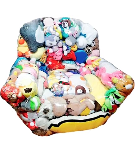 Housse Pouf Rangement Transparente 150L Pour Peluches Et Jouets - Imperméable, Facile à Nettoyer, Transformable En Siège (housse Seule)