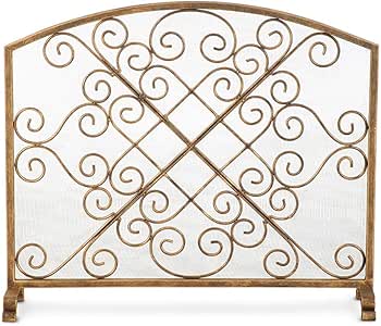 Salvachispas chimenea Pantalla de Chimenea de Panel Único Spark Guard