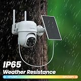 Cinnado Solar Security Camera Outdoor Wireless 2K PIR Color Night Vision view 6