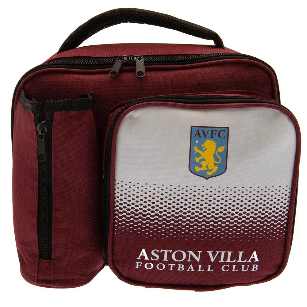 AVFC Lunch Bag with Bottle Holder Back to School Football Gift (LUBEPWBTLFADEASV)