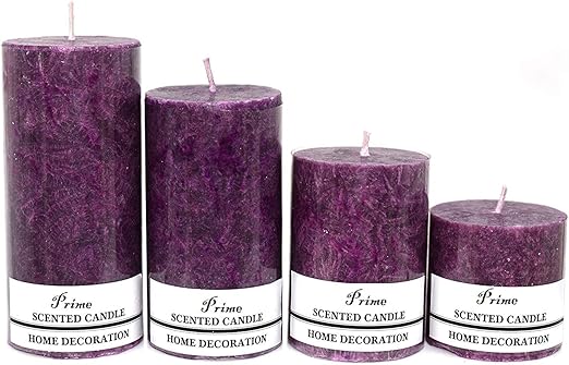 Prime Juego De 4 Velas Aromaticas Decorativas Con Aroma A Brisa