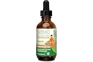 ANUMED INTERNATIONAL Maple Brown Sugar Stevia Liquid, 0.02 Pound