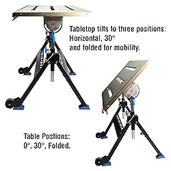 Olympia Tools Adjustable Welding Table with Wheels