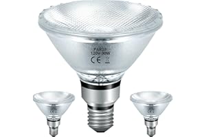 Jaenmsa 90 Watt Outdoor Floodlight Bulbs Par38, 120V 90W Halogen Flood Light Bulbs Dimmable, 2 Pack Indoor/Outdoor Floodlight Bulbs Soft White 2800K, Halogen Reptile Heating Bulbs E26 4050LM