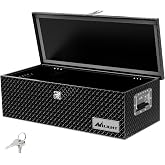 Nilight 30 Inch Truck Tool Box Heavy Duty Aluminum Diamond Plate Toolboxes | 30''X13''X9.6'' Waterproof Pick-Up Storage Tool Boxes for Bed of Truck RV Trailer with Side Handle Lock Keys