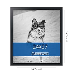 ArtToFrames 24x27 Inch Black Picture Frame, This