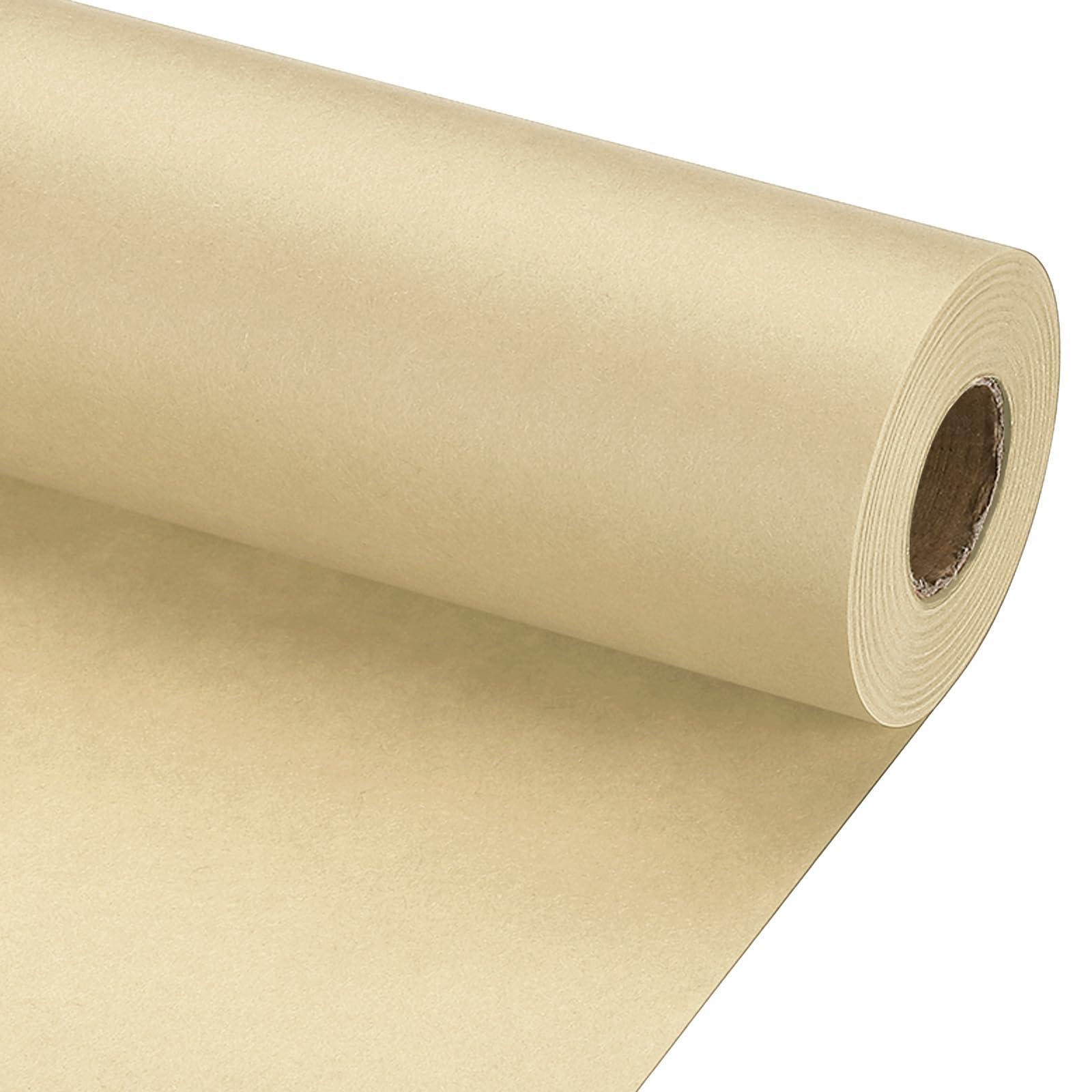 PATIKIL Wrapping Paper, 12" x 800"(66') 70 GSM Craft Paper Roll Kraft Packing Paper for Poster Bulletin Board, Gift Wrapping, Brown