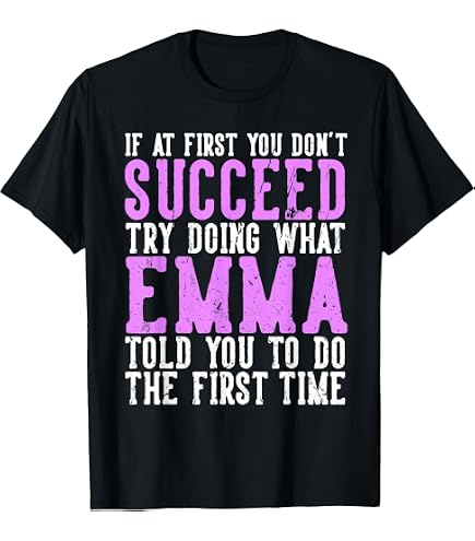 Amazon.com: Emma Name T-Shirt : Clothing, Shoes & Jewelry