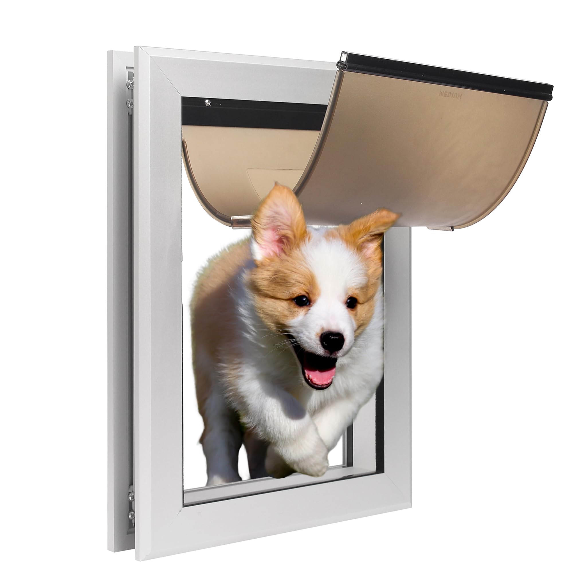 30 discount on IPETBA Dog Door with Extra Handrail Aluminum Frame