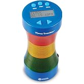 Learning Resources Time Tracker Visual Timer &amp; Clock - 1 Piece, Classroom Tracker, Alarm Clock, Light Up Timer for Classroom, Visual Tracker