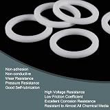 sourcing map PTFE Flat Washers 24mm OD 18mm ID 2mm Thick Gasket Flange 5pc view 4