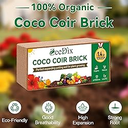 ZeeDix 10 Pcs Compressed Coco Coir Brick for