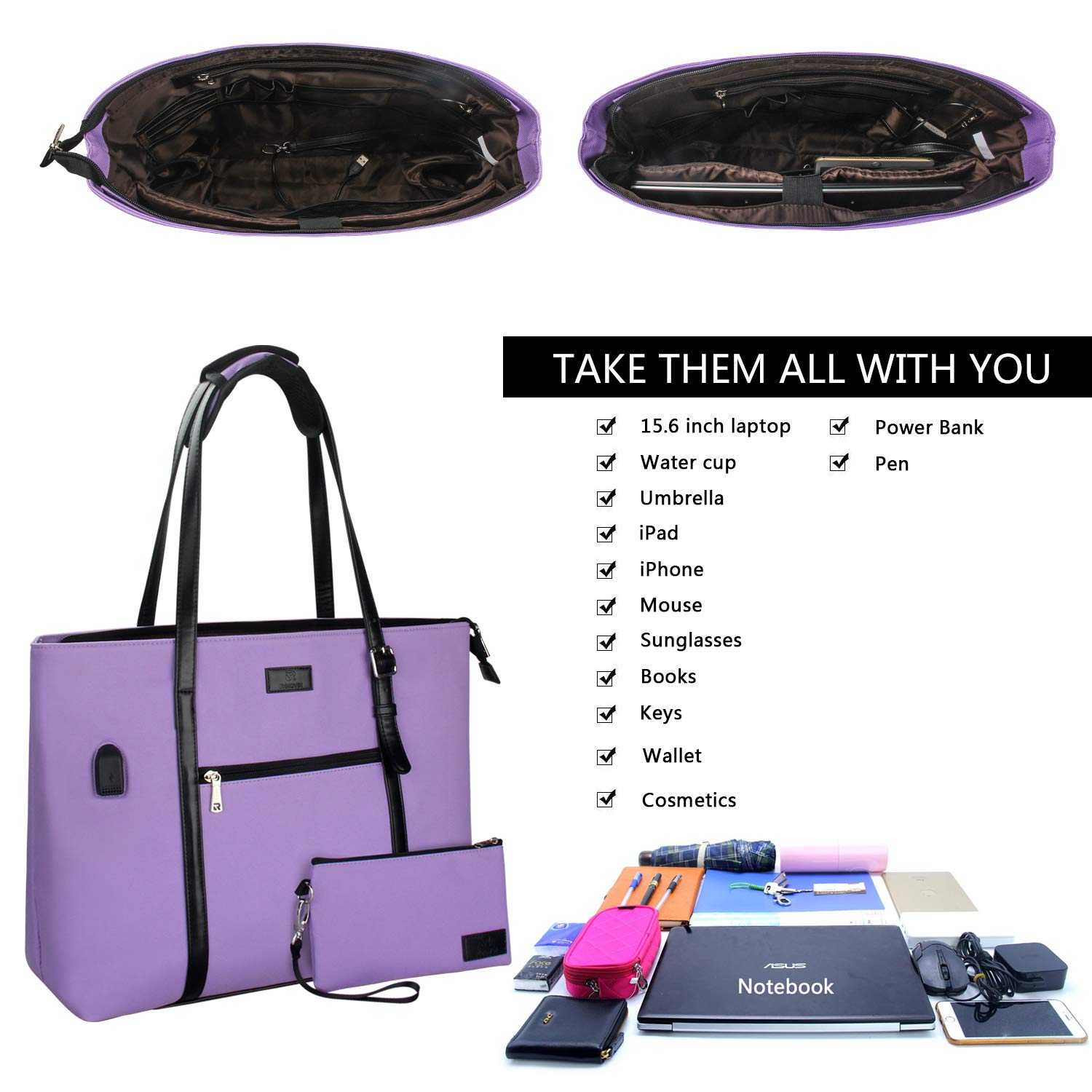 tote bag organizer laptop