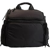 Staya Cloud Diaper Bag Backpack – Medium Lightweight Baby Bag for Mom & Dad, Travel Backpack with Smart Organization for Everyday Use, Baby Essentials & Hospital Needs, Black