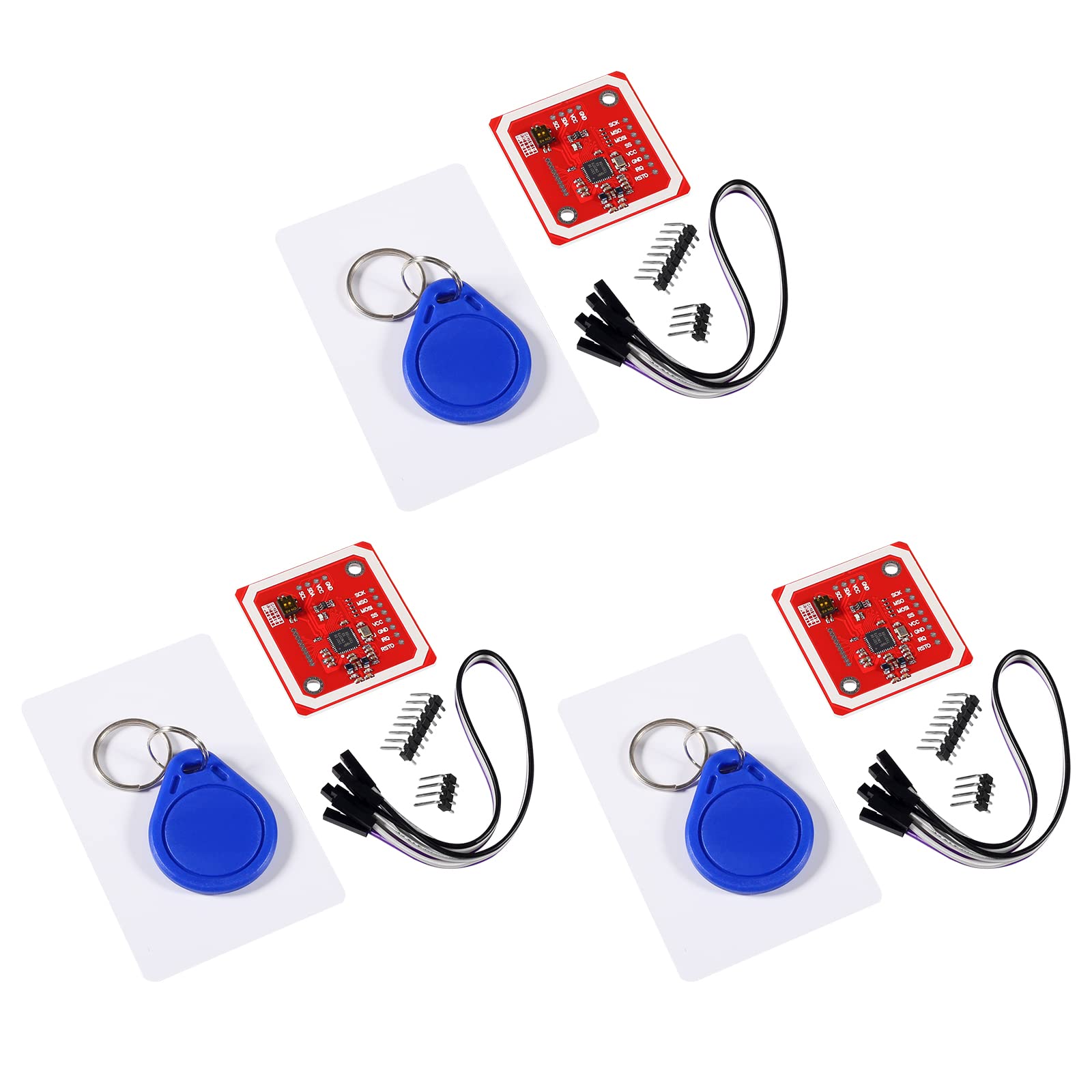 3pcs PN532 NFC NXP Module V3 User Kit Near Field Communication Reader Writer Module Kit I2C SPI HSU with S50 White Card Key Card for Raspberry Pi DIY Smartphone