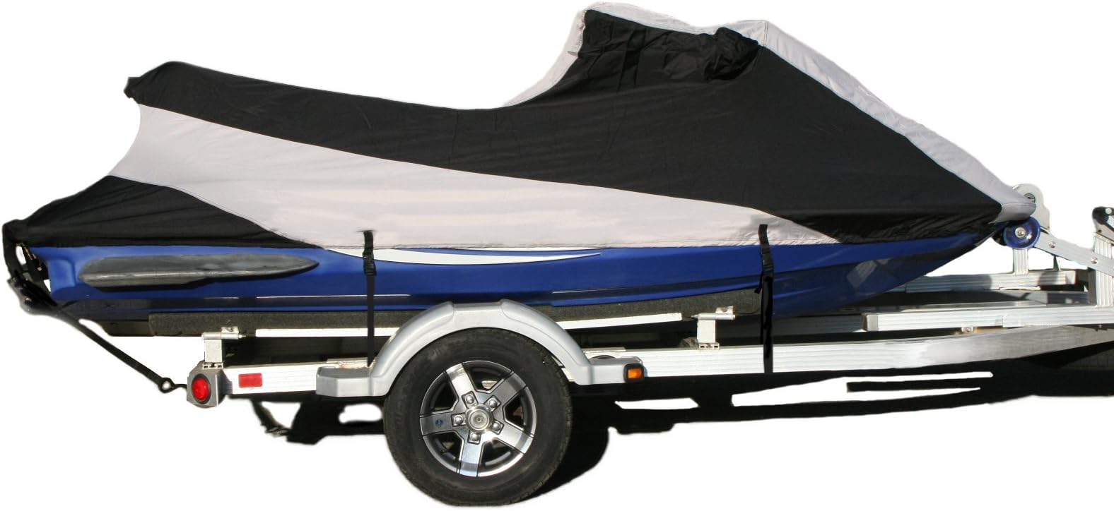 SavvyCraft Yamaha Jet Ski WaveRunner FX 140 Custom Fit Trailerable Jetski PWC Cover 2004 05 Gray/Black Two Tones