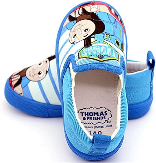 Amazon Yuy 子供靴 スリッポン トーマス ベビーシューズ 男女兼用 通気性 スニーカー ブルー 14cm 19cm シューズ バッグ