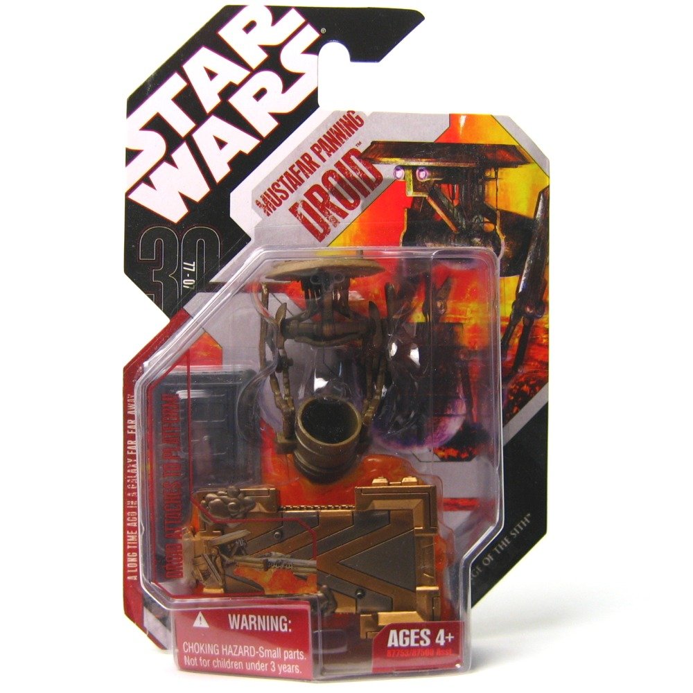Star Wars Saga 2008 30th Anniversary Wave 1 Action Figure Mustafar Panning Lava Droid