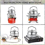 Flintronic 0.8L Camping Kettle Stainless Steel Outdoor Pot 0.8 L Lightweight view 6