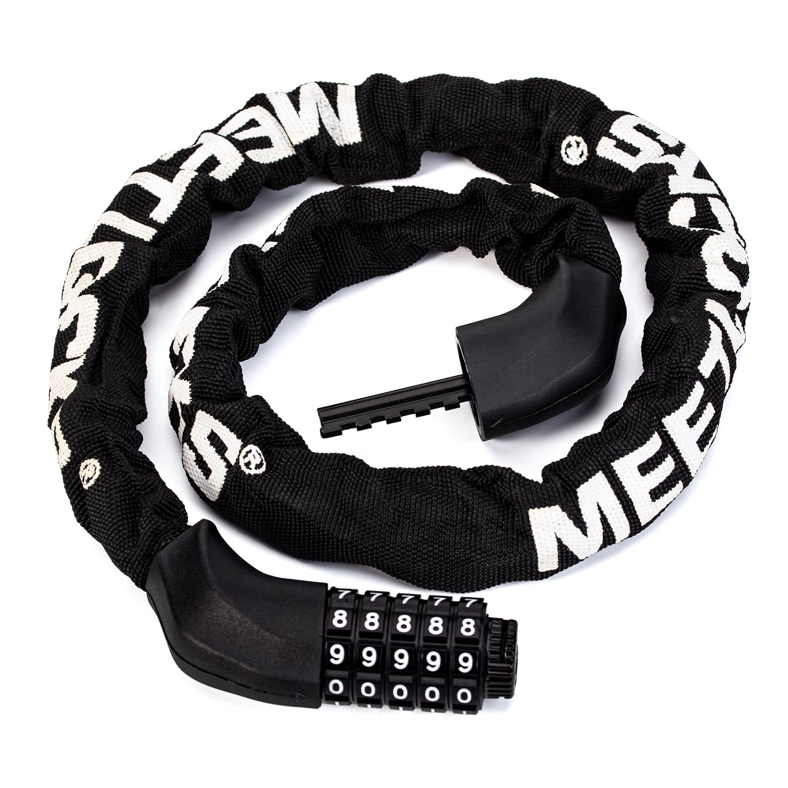 MEETLOCKS Bicycle Cycle Bike Chain Lock, 5 Digit Resettable Combination Code, 3CM*1m(1.18Inch*3.28Fts)