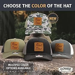 Rad Dad Leather Patch Hat | Machine-Stitched Badge