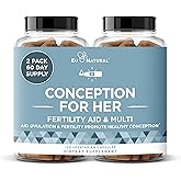 Conception Fertility Supplements for Women – Prenatal Vitamins – Promote Hormone Balance, Cycle Consistency, Aid Ovulation –