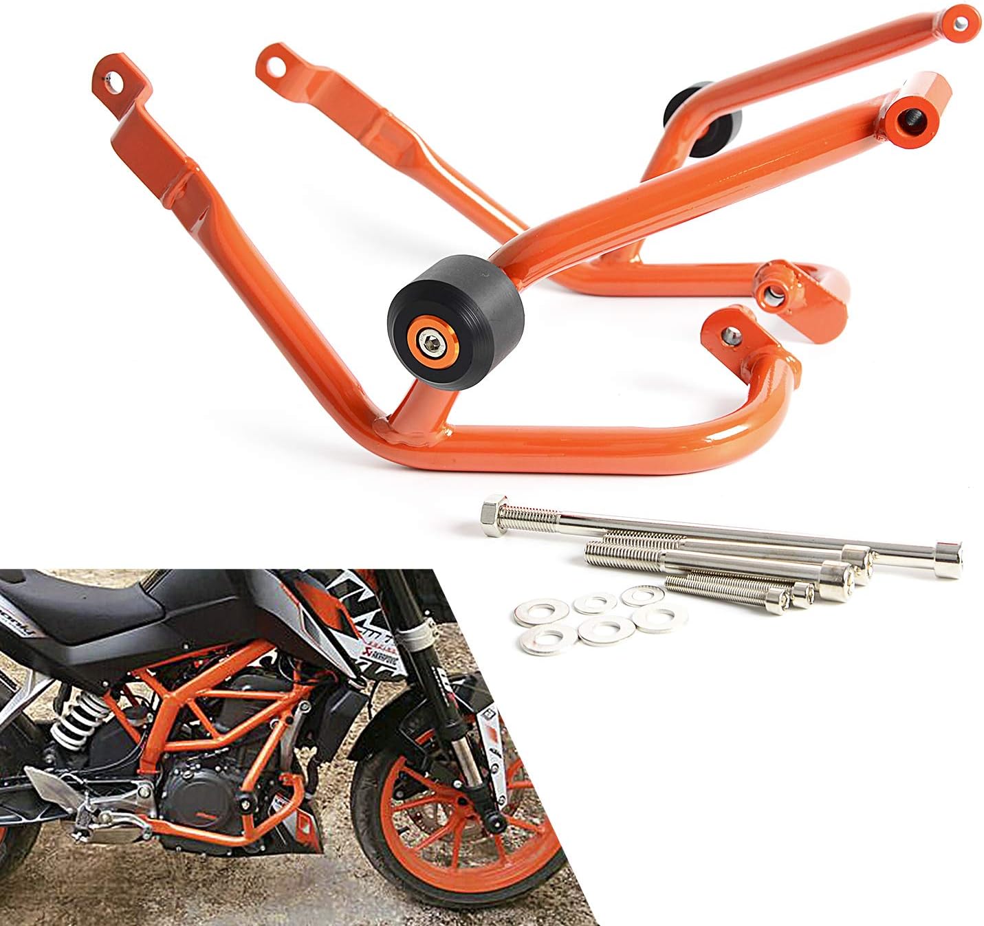 JOYON Motorcycle Highway Engine Guard Frame Slider Protector Crash Bar for 390 2013-2016