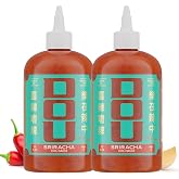 DOU by Uncle Chen's Hot Sauce - Naturally Red Sriracha, Fresh Jalape&ntilde;o &amp; Cayenne, 60-Year Family Recipe (2 Pack x 16oz)