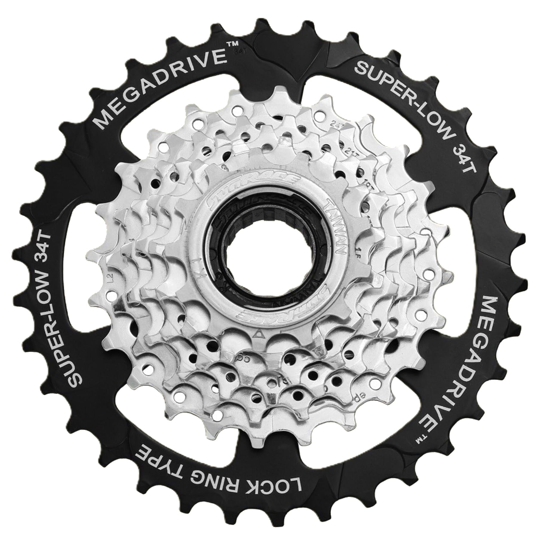 Sturmey Archer Sunrace Sturmey- MFM4S 7CV Freewheel, tooth compatible 7-speed threaded - Chrome, Silver