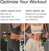 Sports Research Sweet Sweat Thermo Genic Action Cream Jar 6.5oz Workout Enhancer view 6