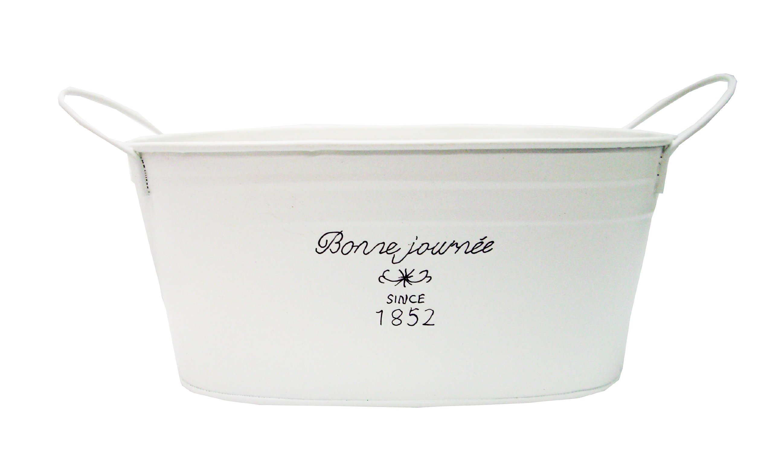 ケー・イー・アイ GREEN HOUSE French Tin (210×110×95mm) 3141-C ホワイト グリーン商品画像