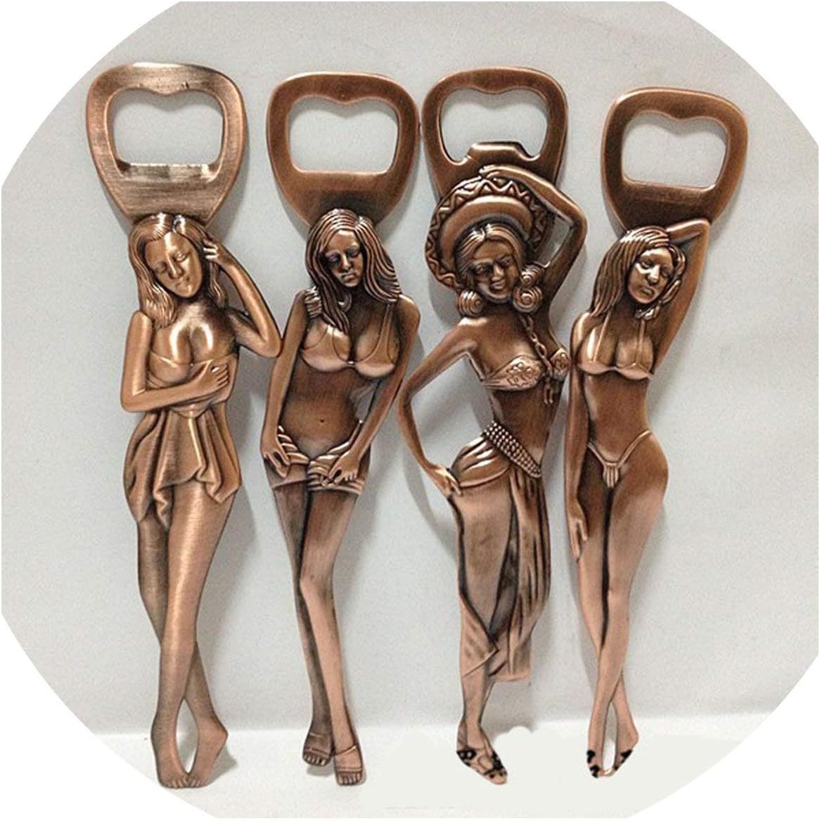 Women Silver Tin Beer Wine Bottle Opener Bottle,D