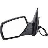 ZAPOSTS Side View Mirror Replacement Fit for 2014-2017 for Chevy Silverado 1500 for GMC Sierra 1500 Black Power Adjustment Heated Manual Folding Door Driver Side Mirror