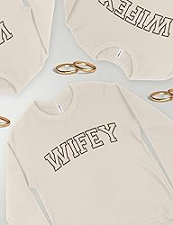 NICHEBEE Wifey Sweatshirt Embroidered - Wife