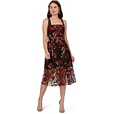 Adrianna Papell Embroidered MIDI Dress