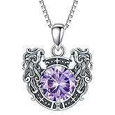 LONAGO Zodiac Sign Necklace Celestial Constellation Necklace Horoscope Astrology Zodiac Pendant Necklace Gift for Women