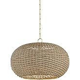 Hudson Valley Lighting 5525-AGB Penarth - 1 Light Pendant - 16.5 Inches Tall and 24 Inches Wide - Aged Brass