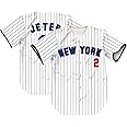 TIFIYA New York Jeter 2 Stripes Baseball Jersey NY Softball Shirts for Men/Women/Young