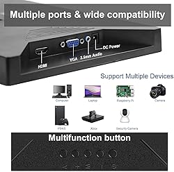Kenowa Portable Monitor 13.3 Inch HD 1366x768P LED