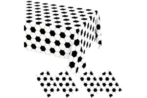 WNINK 4 Pack Soccer Party Tablecloths Soccer Theme Disposable Plastic Table Cloth Soccer Sports Party Table Covers for Soccer Theme Birthday, Outdoor Picnic Party Supplies Decor, 54 x 108 Inch