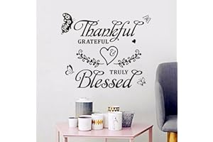 Family Wall Stickers for Living Room: Inspirational Home Quotes Vinyl Art Wall Decals for Kitchen Dining Room Bedroom Bathroo