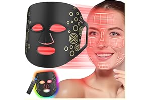 PAWFAN LED Facial Mask,Blue Red Light Therapy with Remote Control Led Face Mask Light Therapy Skin Care Mask for Face,FSA HSA Eligible