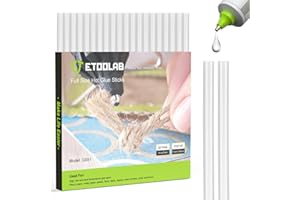 ETOOLAB Hot Glue Gun Sticks – 22pcs Full Size Hot Glue Sticks[HGS2] and 2*Finger-cot, All-purpose Glue Sticks for Crafting, Scrapbooking & more,Length: 7.48” Diameter: 0.44”