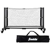 Franklin Sports Dink Pickleball Net - 5 Foot - Aluminum Regulation Court | Driveway Match Play, Rolling Wheel System, Lockable Semi-Permanent Setup, Weather + Rust Resistant, Oxford Carry Bag Included